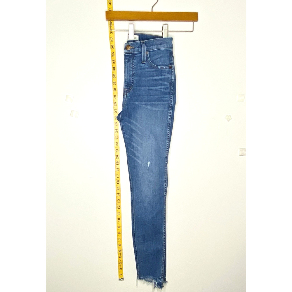 Madewell Jeans Size 26 Blue 10" High-Rise Skinny Crop Drop Step-Hem Edition - Picture 13 of 15